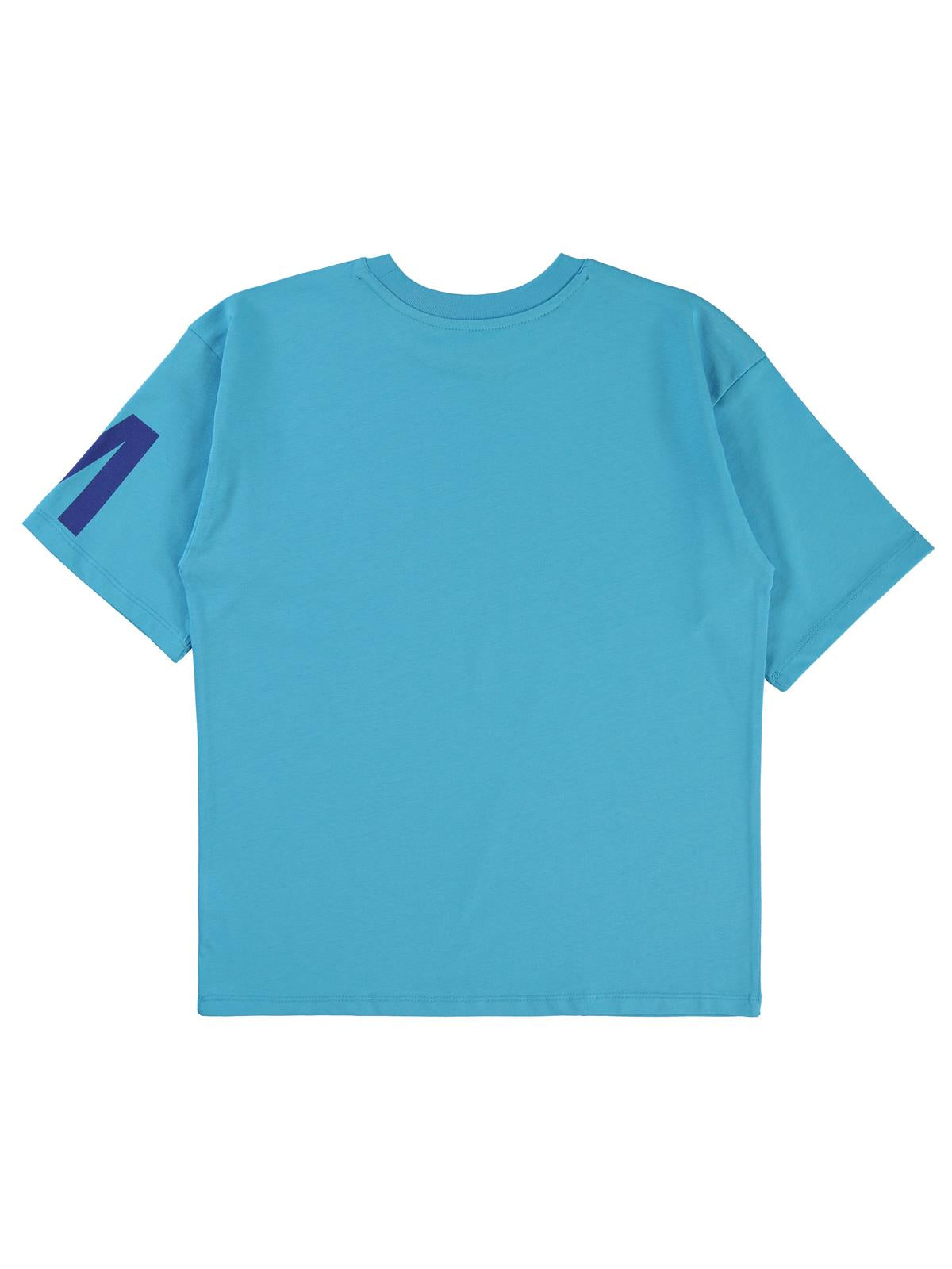 Civil Boys Stadıum Baskılı 10-13 Yaş Tişört - Mavi