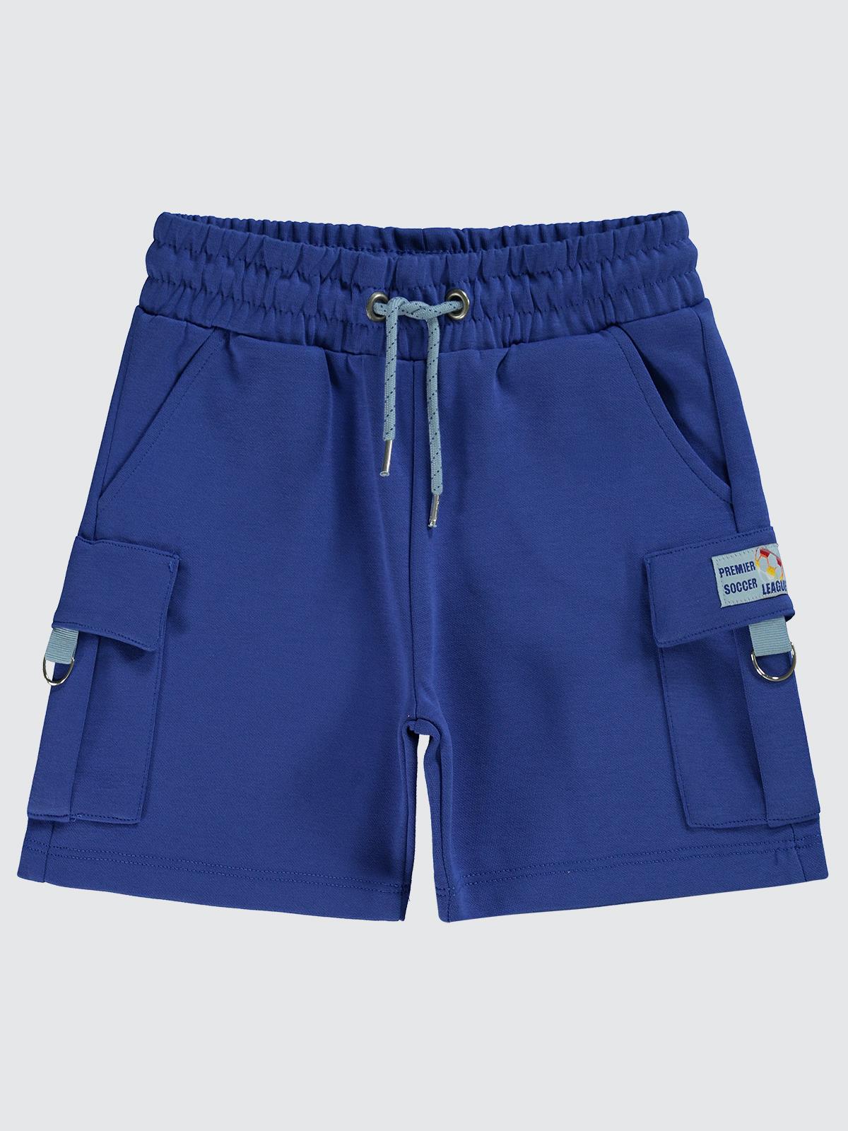 Civil Boys Premier Etiketli  6-9 Yaş Şort - Mavi