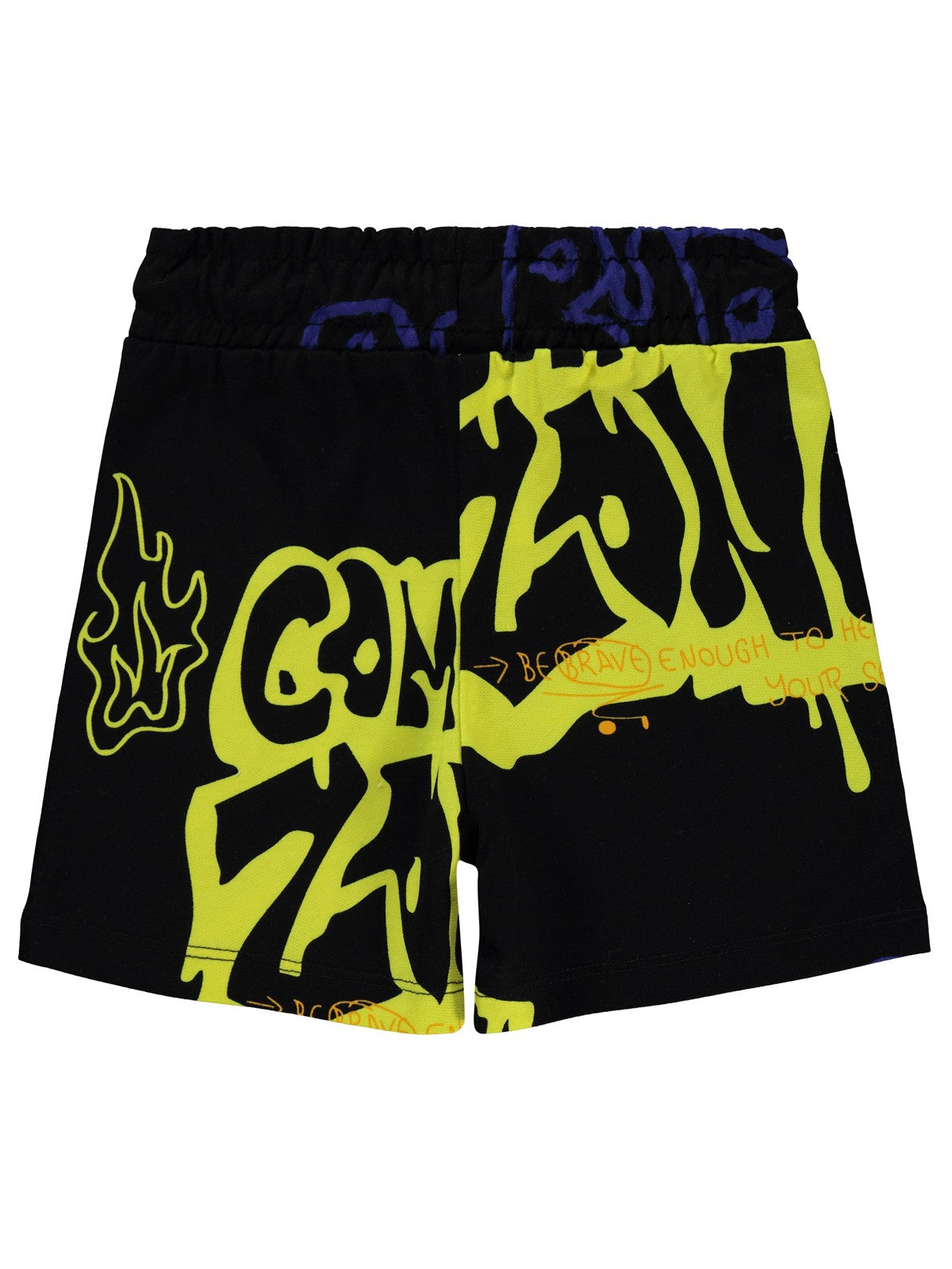 Civil Boys Graffiti Empirme 10-13 Yaş Şort - Siyah