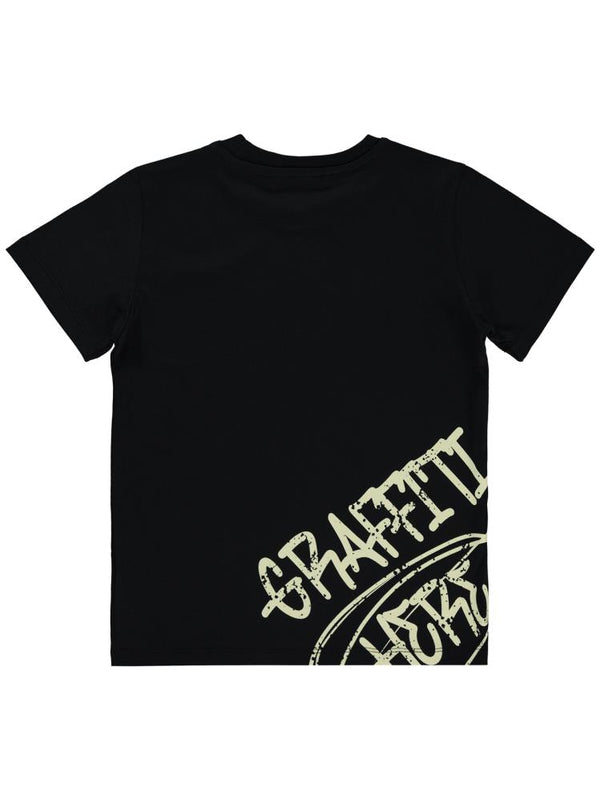 Civil Boys Undergrund Baskılı 10-13 Yaş Tişört - Siyah