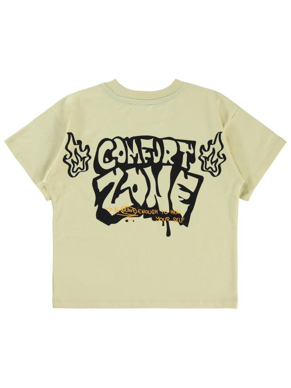 Civil Boys Comfort Zone Baskılı 10-13 Yaş Tişört - Bej