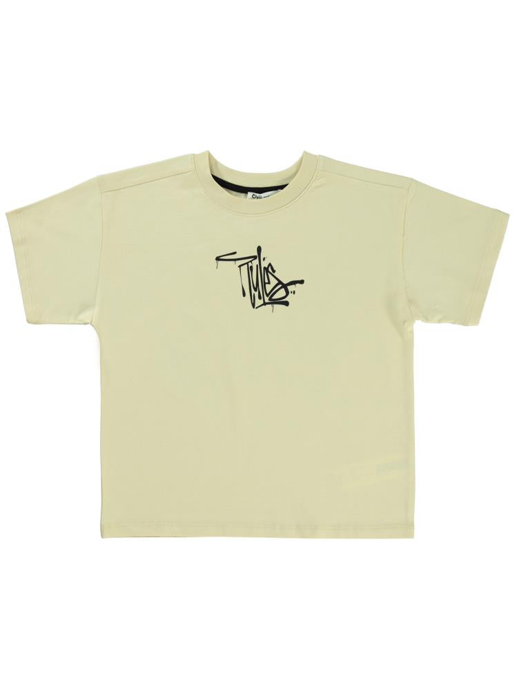 Civil Boys Comfort Zone Baskılı 10-13 Yaş Tişört - Bej