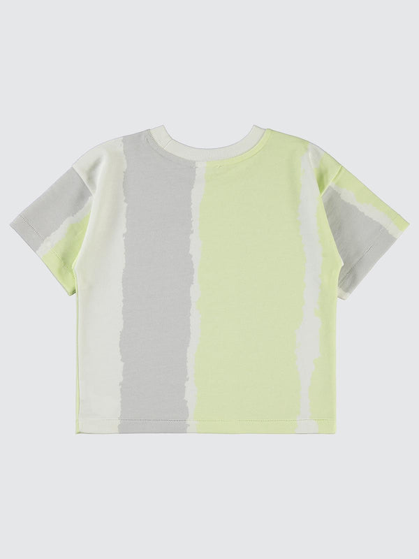 Civil Boys Dikey Batik Empirme 6-9 Yaş Tişört - Ekru