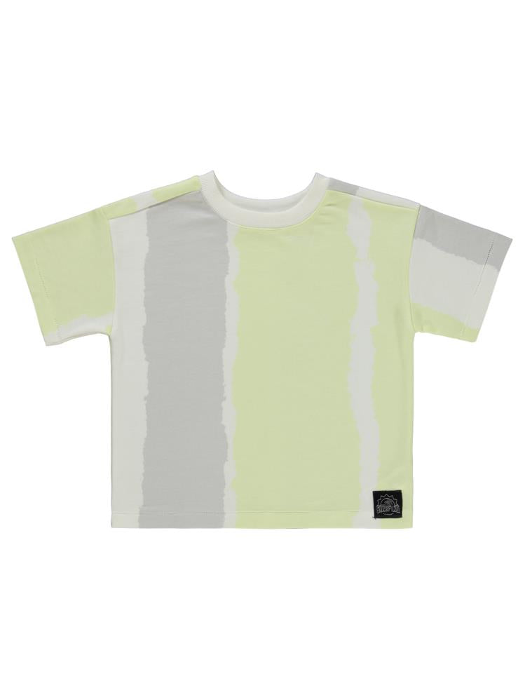 Civil Boys Dikey Batik Empirme 10-13 Yaş Tişört - Ekru