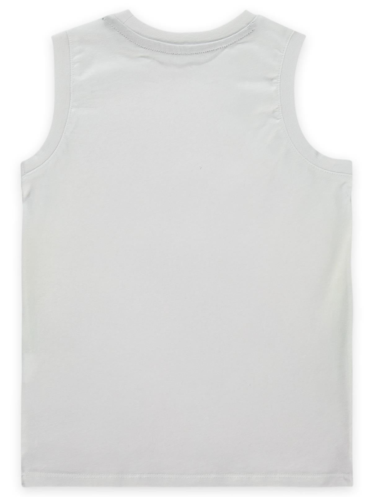 Civil Boys Renkli Premier Baskılı Sıfır Kol 6-9 Yaş Tişört - Lila