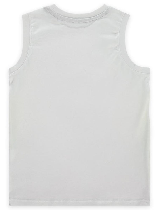 Civil Boys Renkli Premier Baskılı Sıfır Kol 6-9 Yaş Tişört - Mavi