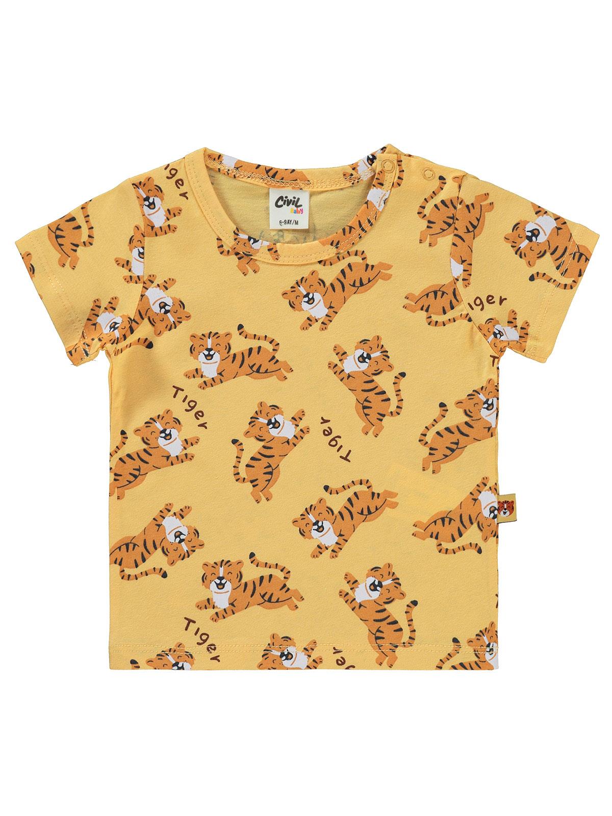 Civil Baby Tiger Empirme 6-18 Ay Takım - Turuncu