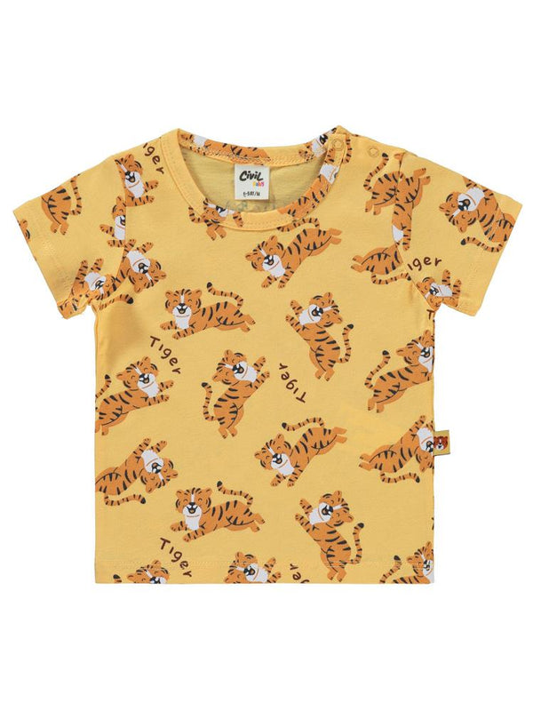 Civil Baby Tiger Empirme 6-18 Ay Takım - Turuncu