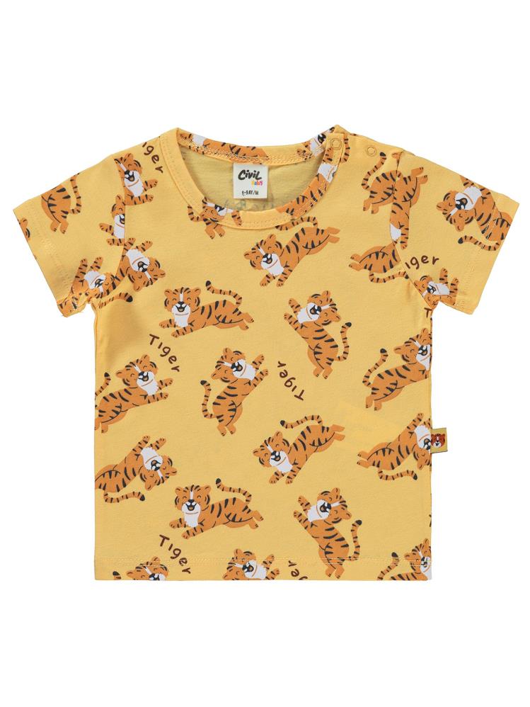 Civil Baby Tiger Empirme 6-18 Ay Takım - Turuncu