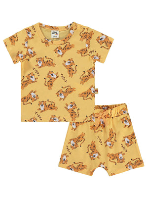 Civil Baby Tiger Empirme 6-18 Ay Takım - Turuncu