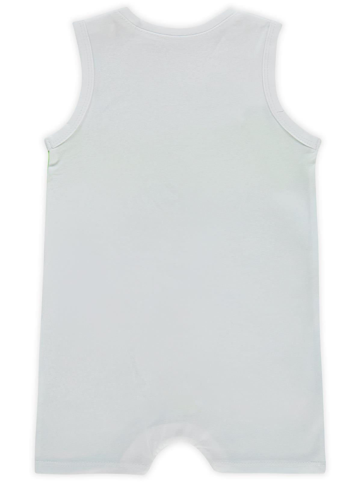 Civil Baby Sulu Boya Hayvanlar Baskılı 6-18 Ay Tulum - Beyaz