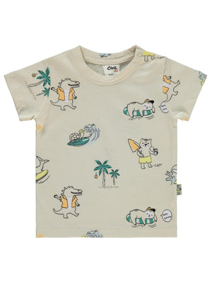 Civil Baby Beach Empirme 6-18 Ay Tişört - Bej