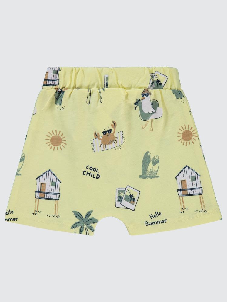 Civil Baby Summer Palm Empirme 6-18 Ay Şort - Sarı