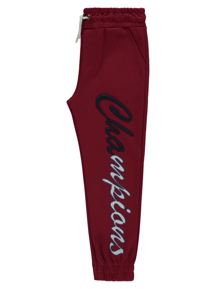 Civil Boys Champıons Baskılı 6-9 Yaş Eşofman Altı - Bordo