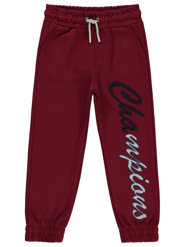 Civil Boys Champıons Baskılı 10-13 Yaş Eşofman Altı - Bordo