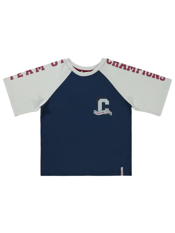 Civil Boys 34 Baskılı 10-13 Yaş Tişört - Lacivert