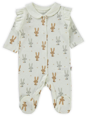 Civil Baby Tavşan Empirme 1-6 Ay Tulum - Fil Dişi