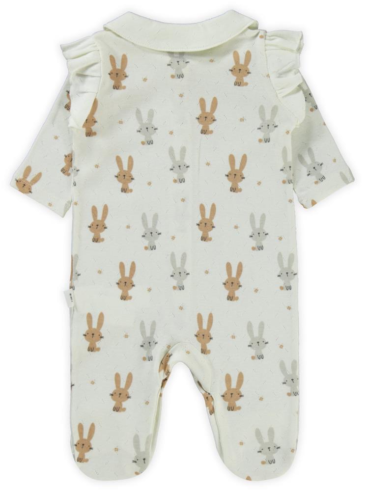 Civil Baby Tavşan Empirme 1-6 Ay Tulum - Fil Dişi