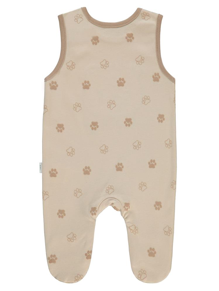 Civil Baby Pati Ayıcık Baskılı 1-6 Ay Slopet - Fil Dişi