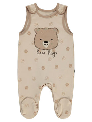 Civil Baby Pati Ayıcık Baskılı 1-6 Ay Slopet - Fil Dişi