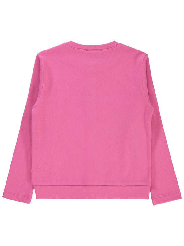 Civil Girls Yakası Fiyonklu 6-9 Yaş Hırka - Pembe