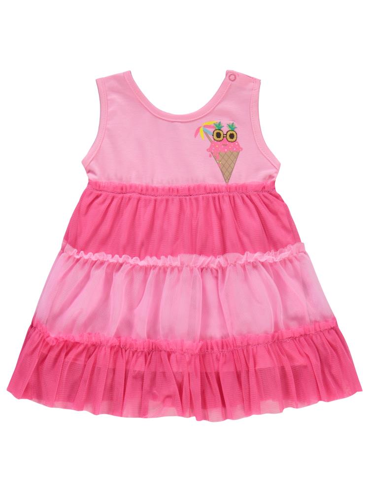 Civil Baby Tüllü 6-18 Ay Elbise - Pembe