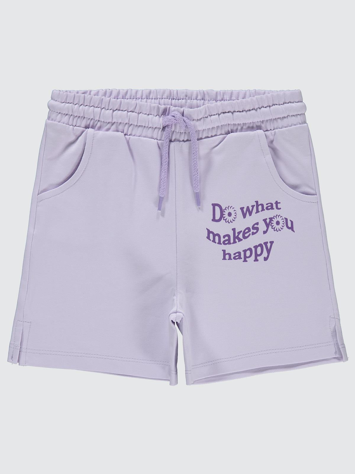 Civil Girls Basic 10-13 Yaş Şort - Lila