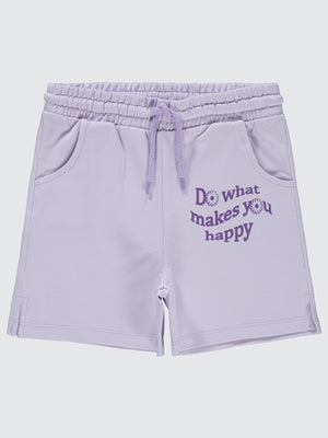 Civil Girls Basic 10-13 Yaş Şort - Lila