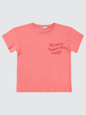 Civil Girls Basic 2-5 Yaş Tişört - Kırmızı