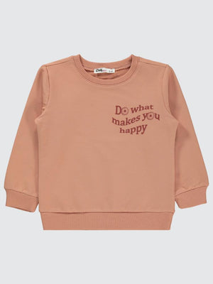 Civil Girls Basic 2-5 Yaş Sweatshirt - İtalyan Kili