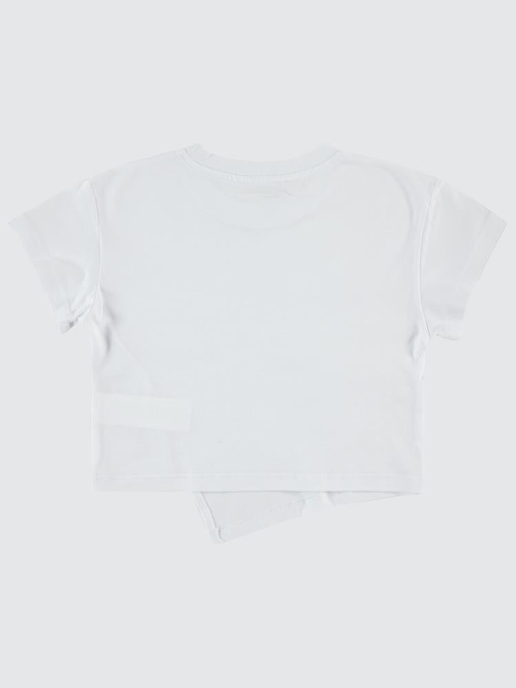 Civil Girls Batik Active Konsept 2-5 Yaş Tişört - Beyaz