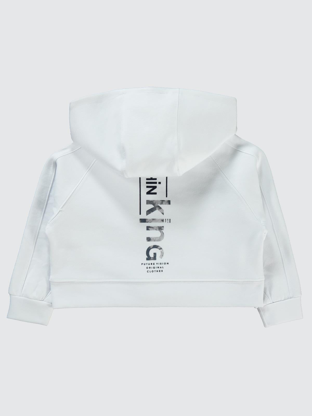 Civil Girls Batik Active Konsept 2-5 Yaş Hırka - Beyaz