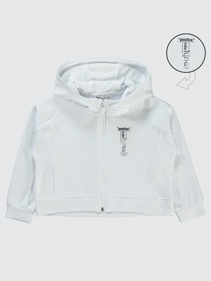 Civil Girls Batik Active Konsept 10-13 Yaş Hırka - Beyaz