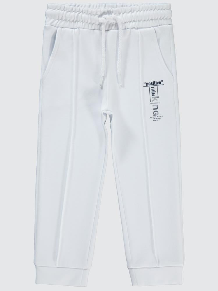 Civil Girls Batik Active Konsept 2-5 Yaş Eşofman Altı - Beyaz