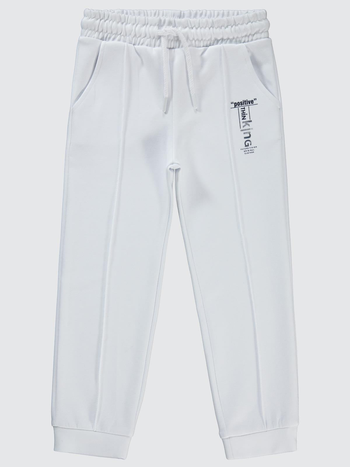 Civil Girls Batik Active Konsept 10-13 Yaş Eşofman Altı - Beyaz