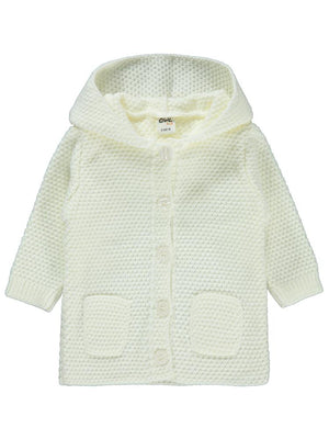 Civil Baby Tavşan Kulaklı Basıc 6-18 Ay Hırka - Ekru