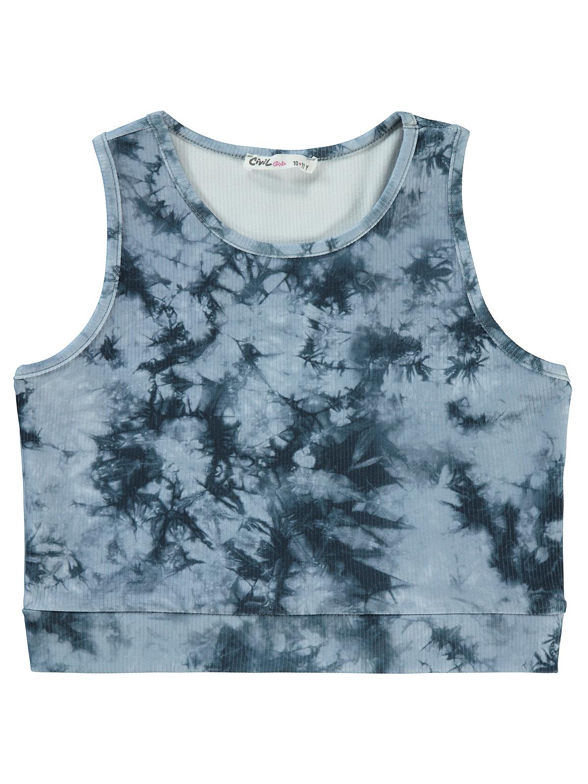 Civil Girls Batik Active Konsept 10-13 Yaş Tişört - Gri