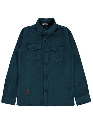 Civil Boys Çift Cep Basic 10-13 Yaş Gömlek - Yeşil