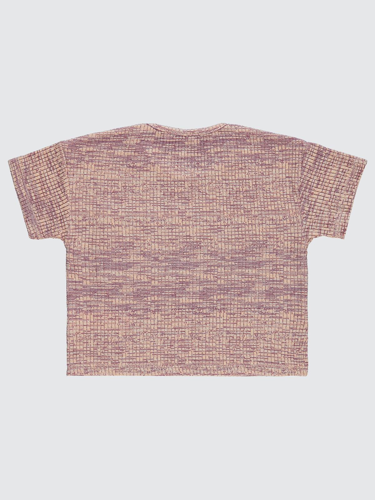 Civil Girls Renkli Melanjlı Kaşkorse 6-9 Yaş Tişört - Pudra