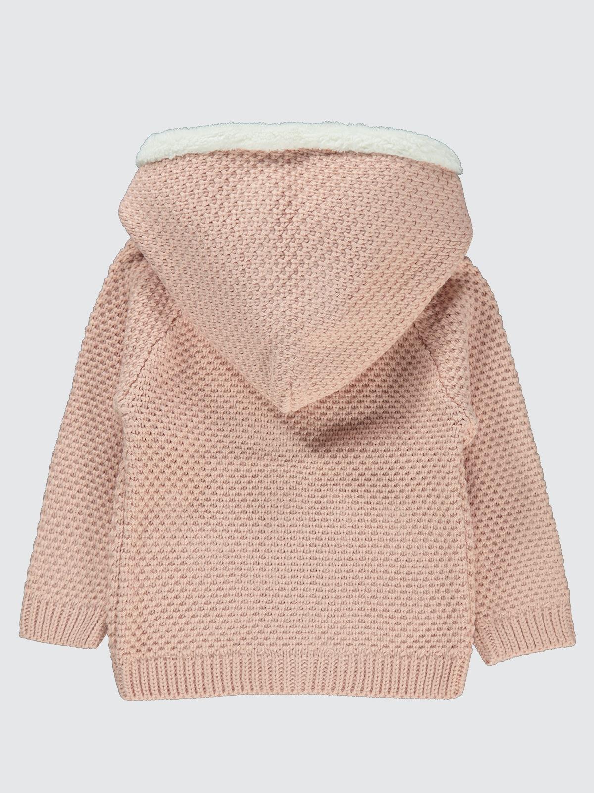 Civil Baby Tavşan Nakışlı 6-18 Ay Hırka - Pudra