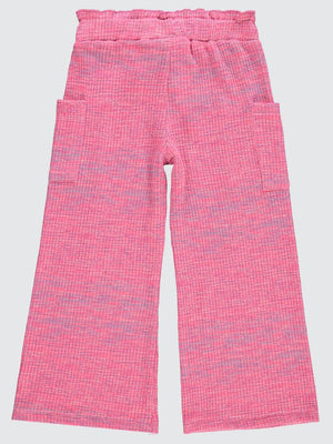 Civil Girls Renkli Melanjlı Kaşkorse 6-9 Yaş Pantolon - Pembe