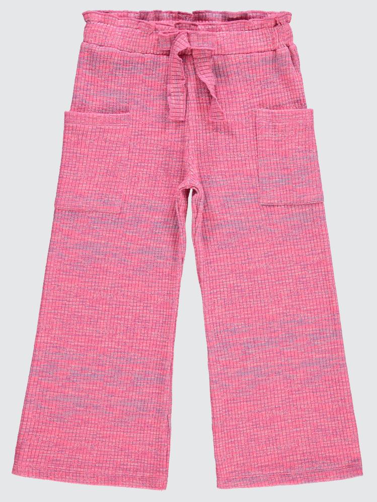 Civil Girls Renkli Melanjlı Kaşkorse 6-9 Yaş Pantolon - Pembe