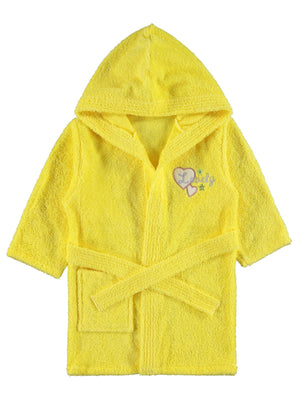 Civil Girls Kız Çocuk Kapüşonlu Bornoz 4-10 Yaş - Sarı