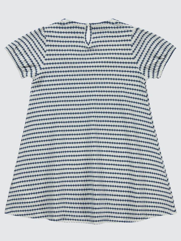 Civil Girls 3 Boyutlu Jakar 6-9 Yaş Elbise - Mavi