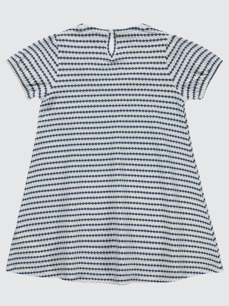 Civil Girls 3 Boyutlu Jakar 6-9 Yaş Elbise - Mavi