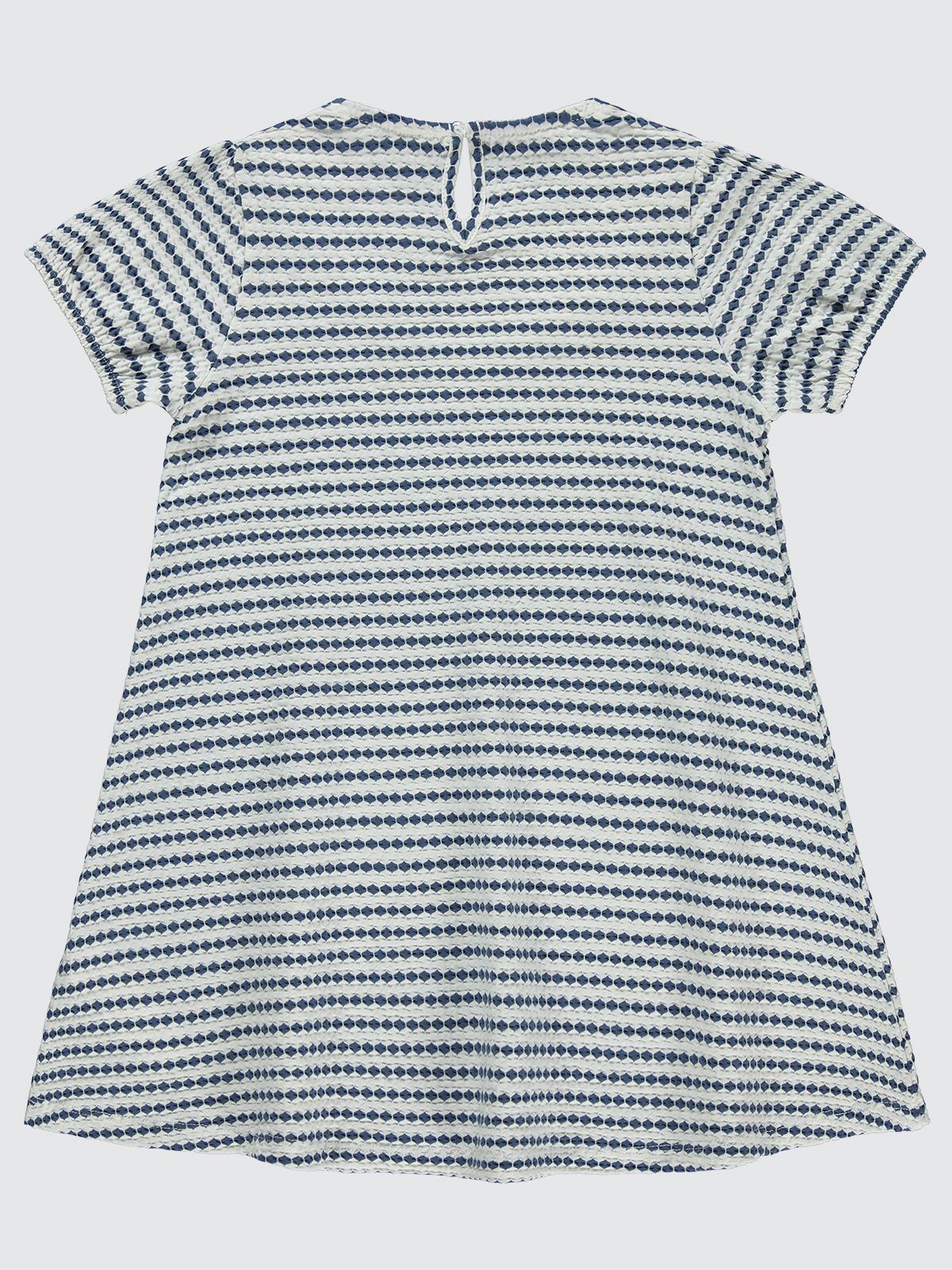 Civil Girls 3 Boyutlu Jakar 6-9 Yaş Elbise - Mavi