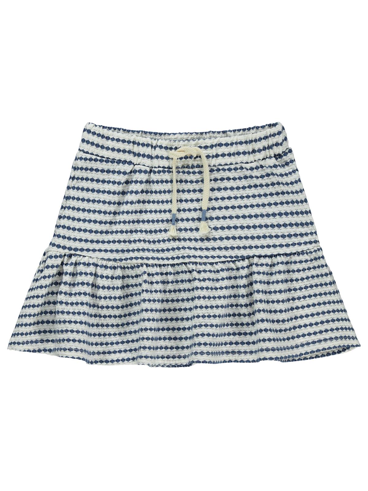 Civil Girls 3 Boyutlu Jakar 6-9 Yaş Etek - Mavi