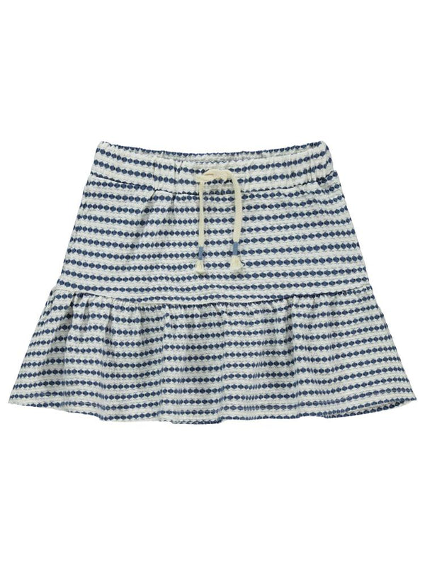 Civil Girls 3 Boyutlu Jakar 6-9 Yaş Etek - Mavi