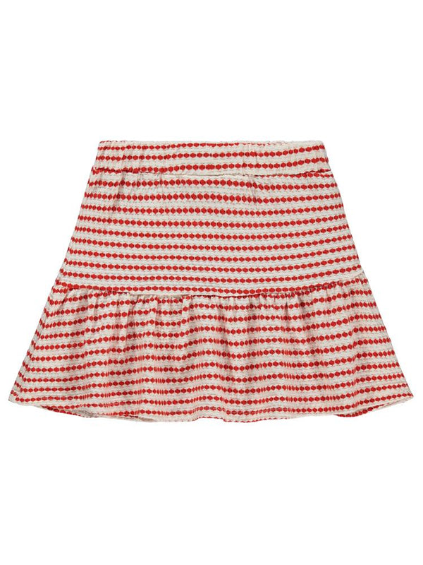Civil Girls 3 Boyutlu Jakar 6-9 Yaş Etek - Kırmızı