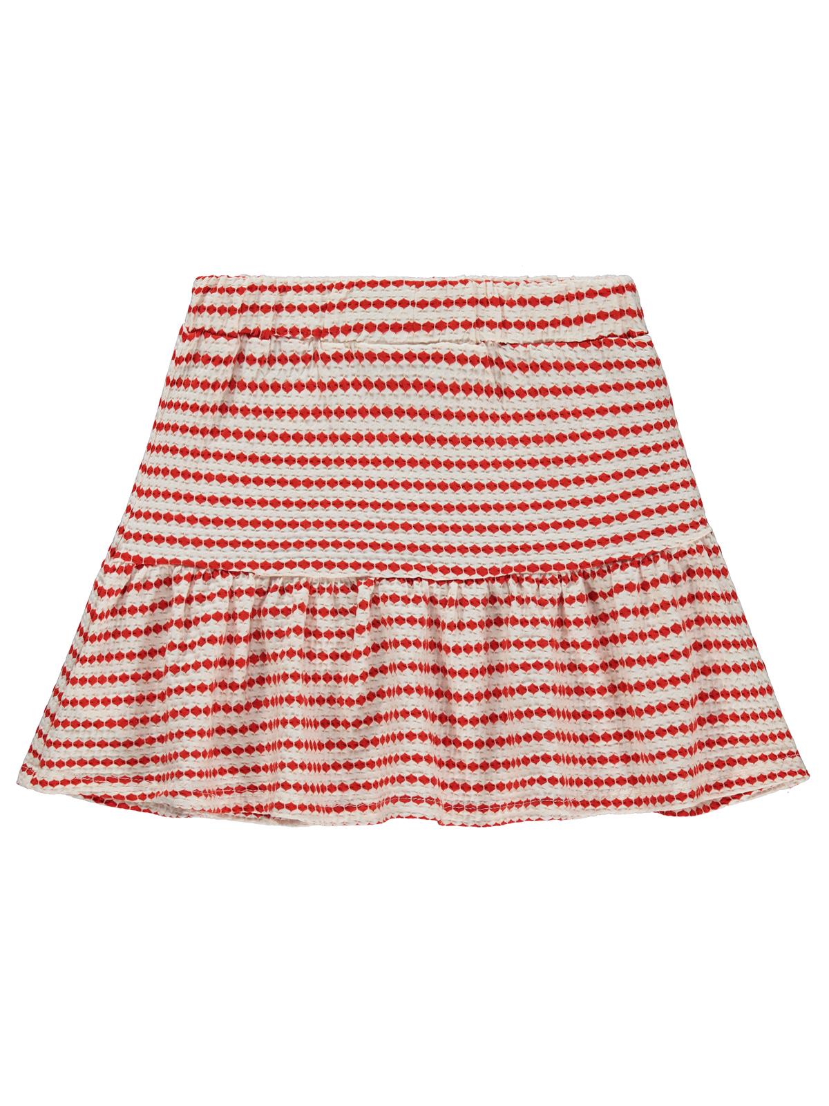 Civil Girls 3 Boyutlu Jakar 6-9 Yaş Etek - Kırmızı